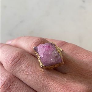 Pink Crystal Ring